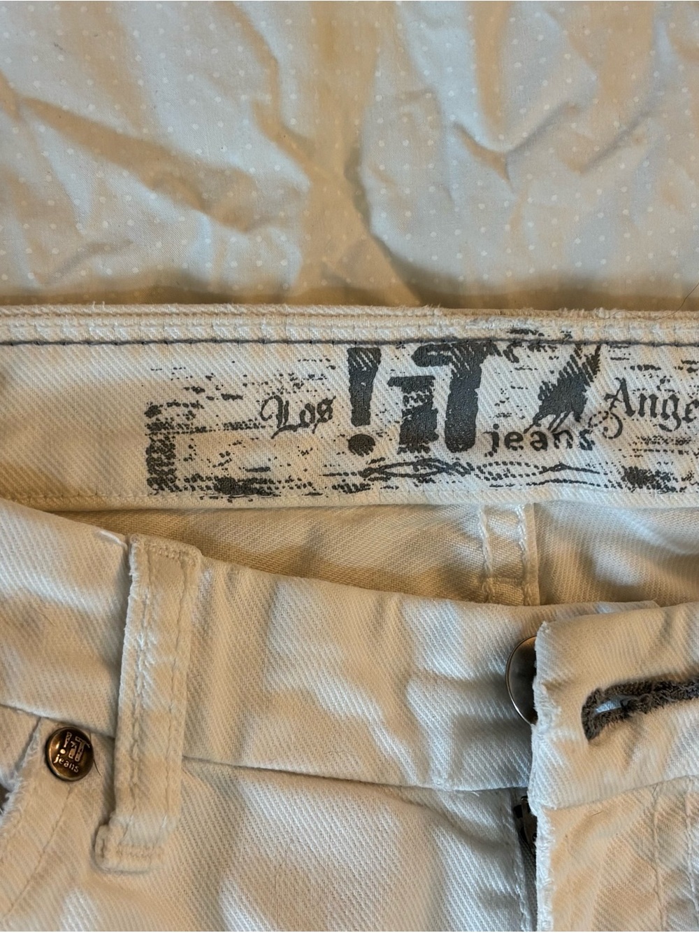 !It Vintage Los Angeles white Straight-Leg Jeans - Picture 7 of 16